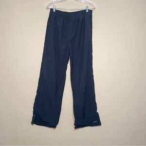 Vintage‎ Y2K Nike Track Pants Navy Lined Size Large (12-14) Swoosh Joggers